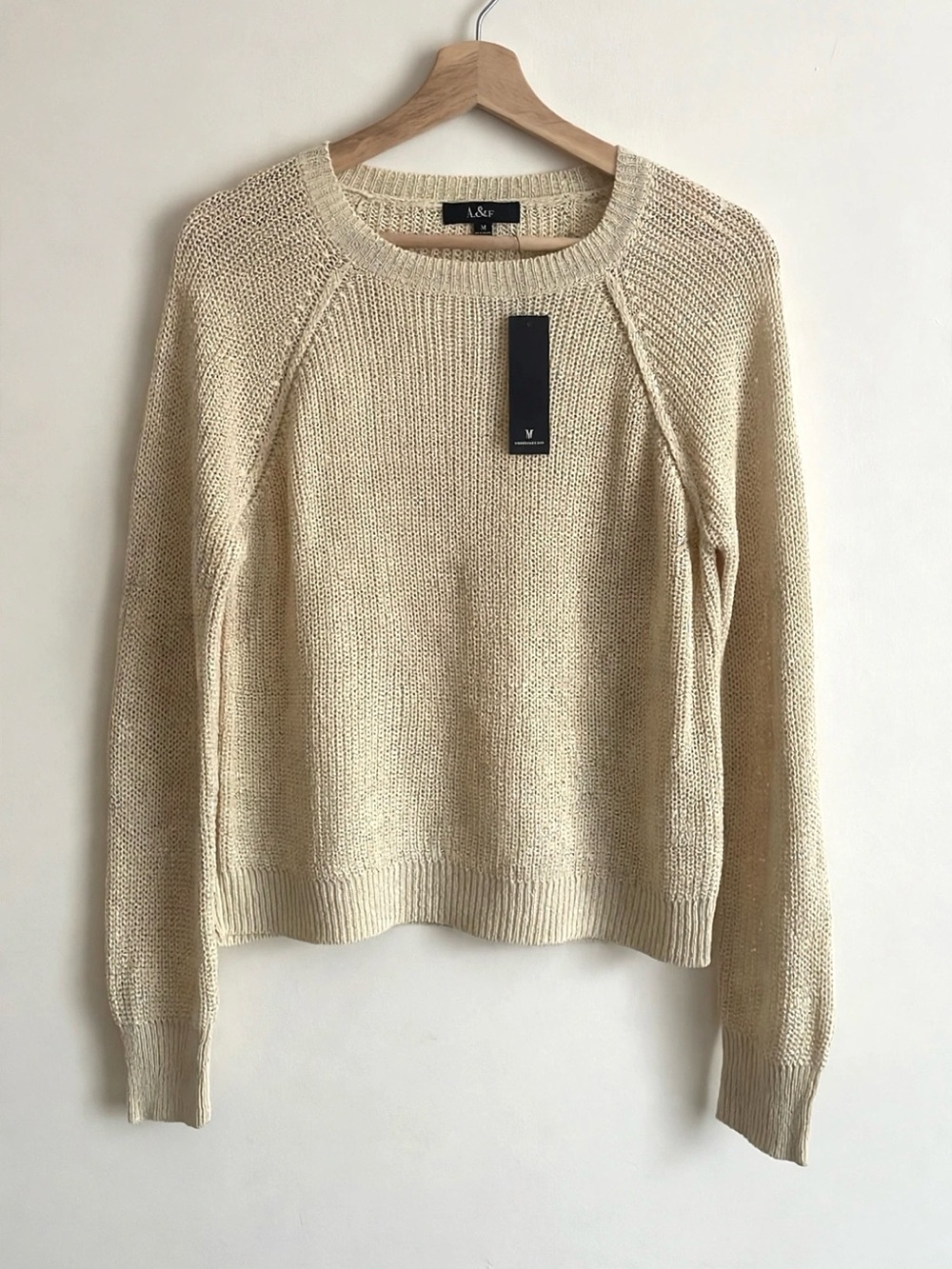 Lulu's Cream Lightweight Scoop Neck Sweater